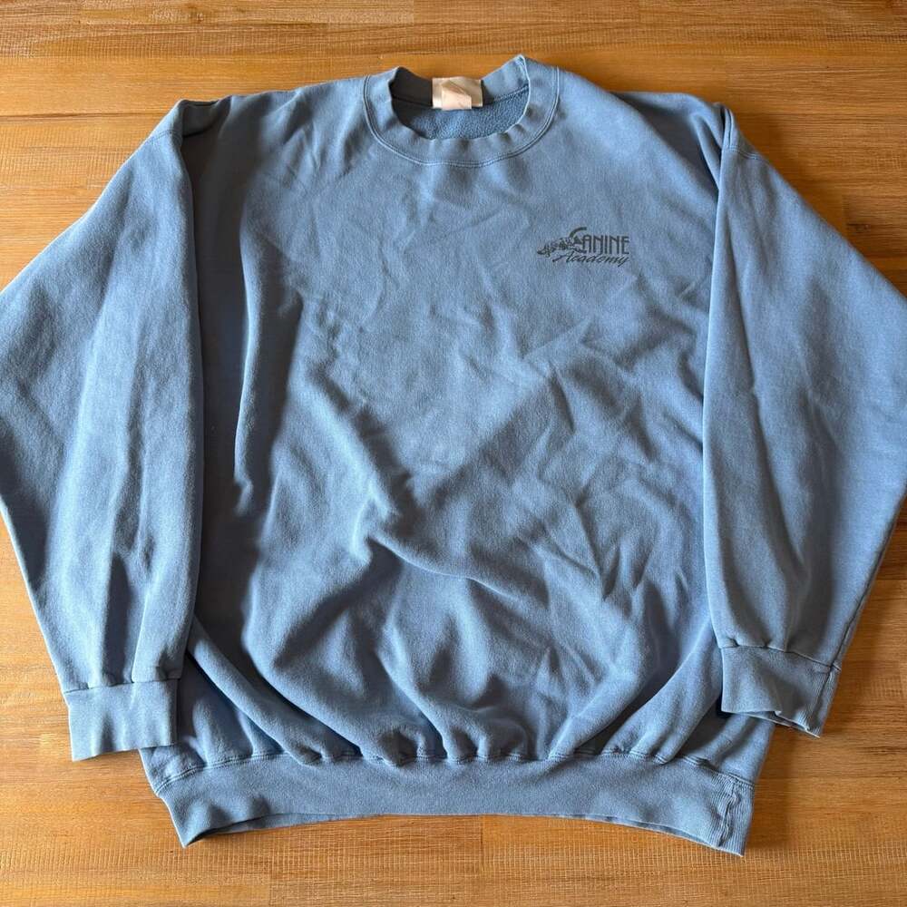 Canine Academy Vintage Blue Crewneck Sweatshirt